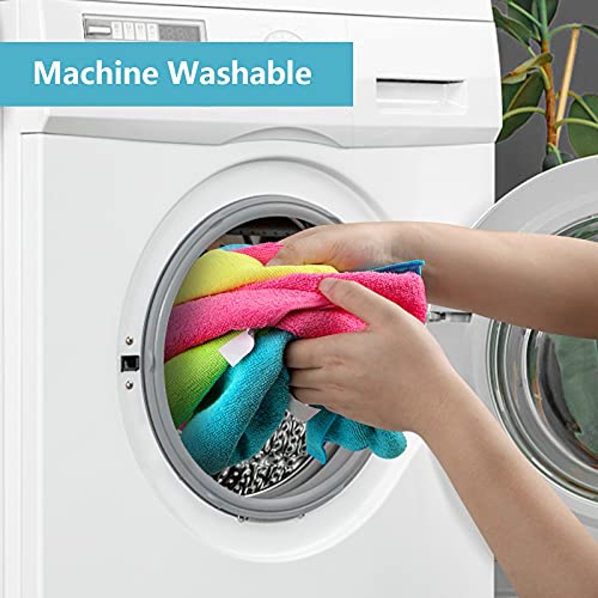 Microfiber Reinigingsdoeken 8-pack, 4 Kleuren, 29x29 cm - Efficiënt en Vezelrijk