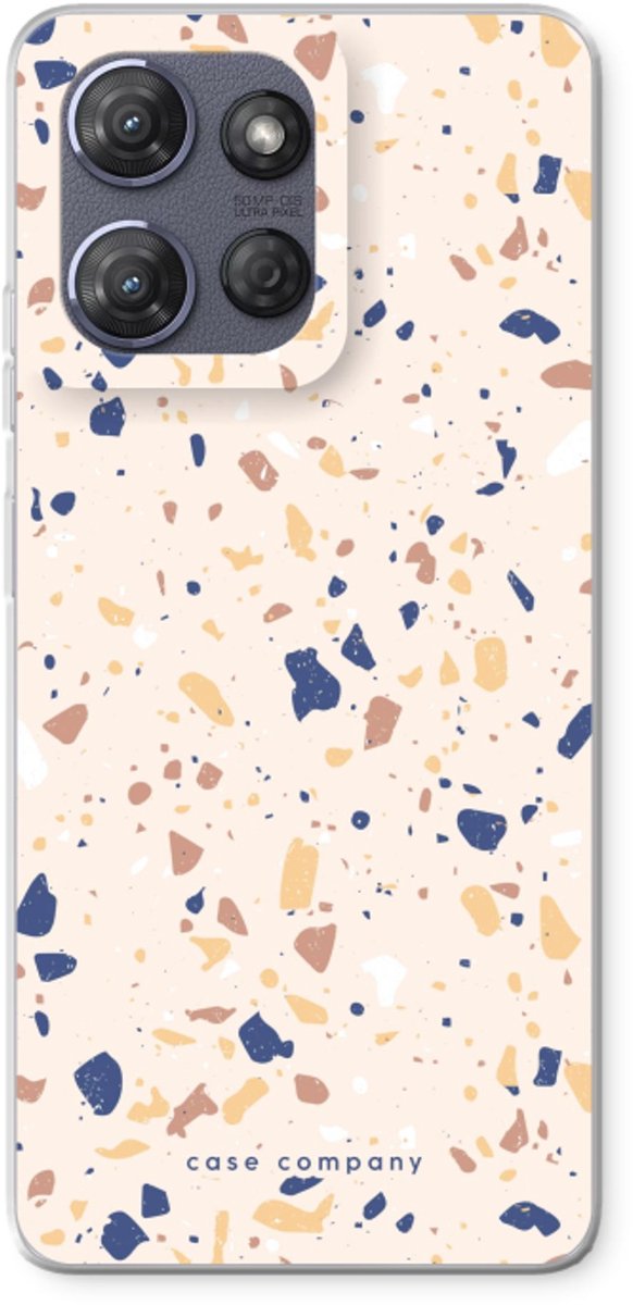Case Company® - Hoesje geschikt voor Motorola Moto G Power (2025) hoesje - Terrazzo N°23 - Soft Cover Telefoonhoesje - Bescherming aan alle Kanten en Schermrand