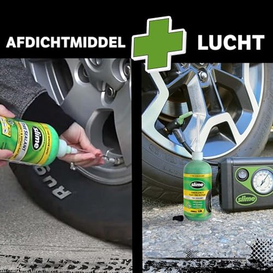 Reparatiemiddel voor Lekke Banden - Slimme Noodset met Afdichtmiddel en Bandenpomp voor Auto's — afbeelding 4
