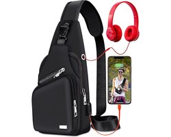 Waterproof Schoudertas - Crossbody & Chest Bag - Lichtgewicht en Anti-Diefstal - Multifunctionele Dagrugzak - Voor Hiken, Fietsen, Stad en Reizen - Uniseks voor Mannen en Vrouwen