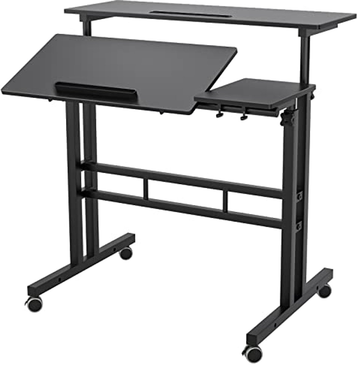 In hoogte verstelbaar computerbureau voor laptop en werk