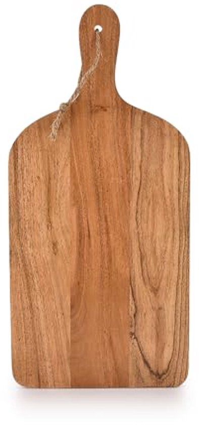 Zeller acacia houten snijplanken met handvat - 3x stuks - 32/42/52 cm - Snijplanken/serveerplanken bestellen voor € 34.48 bij het
