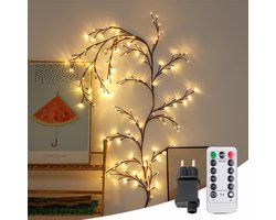 Lichttakken voor binnen - verlichte wilgentakken - 144 LED wilgentak-feeënverlichting - wandlamp - Boom wanddecoratie - Kunstmatige lichttakken - slaapkamerdecoratie - woonkamer decoratie - Sfeerverlichting