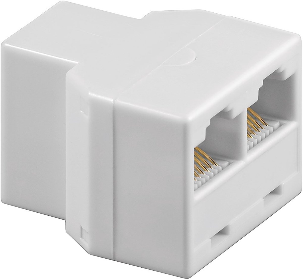 ISDN splitter 1x RJ45 (v) - 2x RJ45 (v) (8P8C) / wit