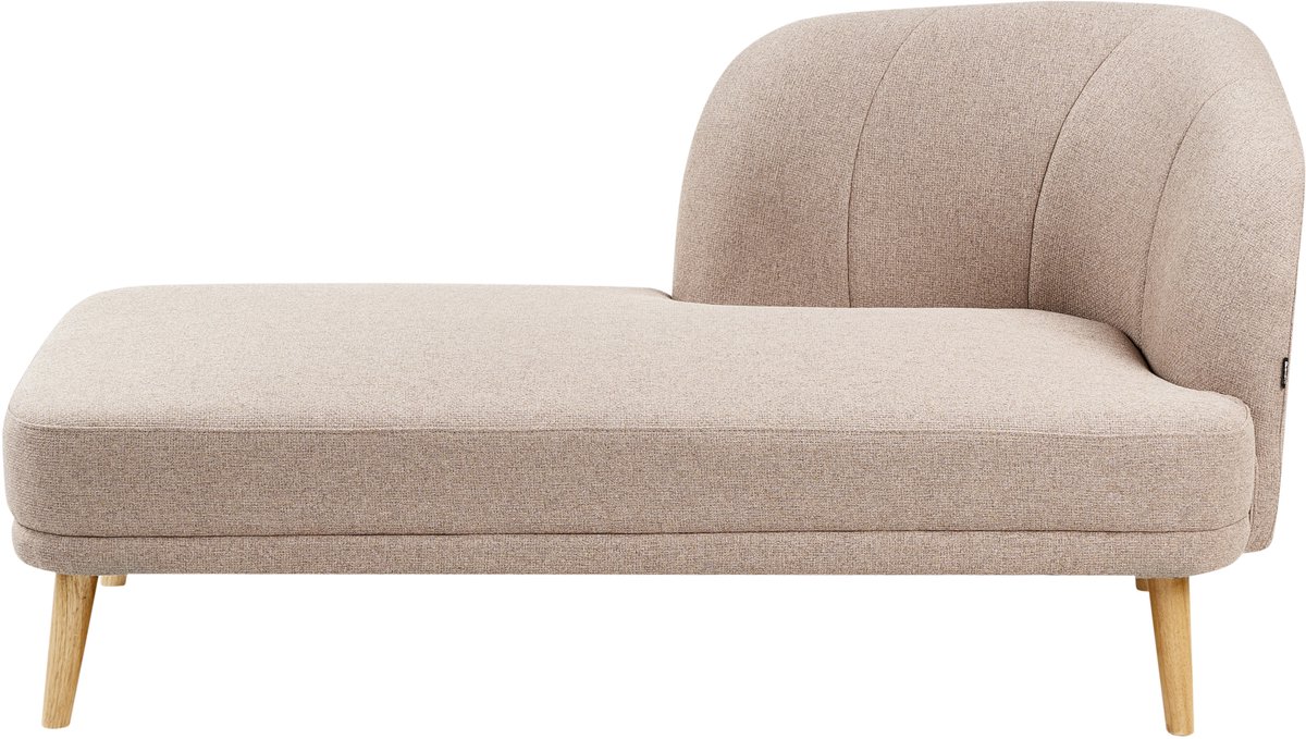 BELIANI TANLAY - Chaise longue - Lichtbruin - Polyester