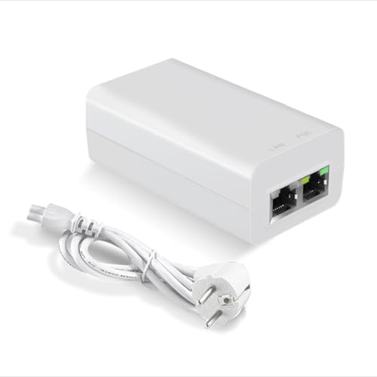 Gigabit PoE Injector voor IP Cameras en Toegangspunten - 15,4W/30W Power Ethernet Adapter