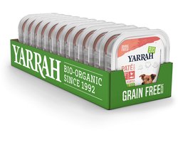 12x Yarrah Bio Hondenvoer Paté Kip & Zalm 150 gr