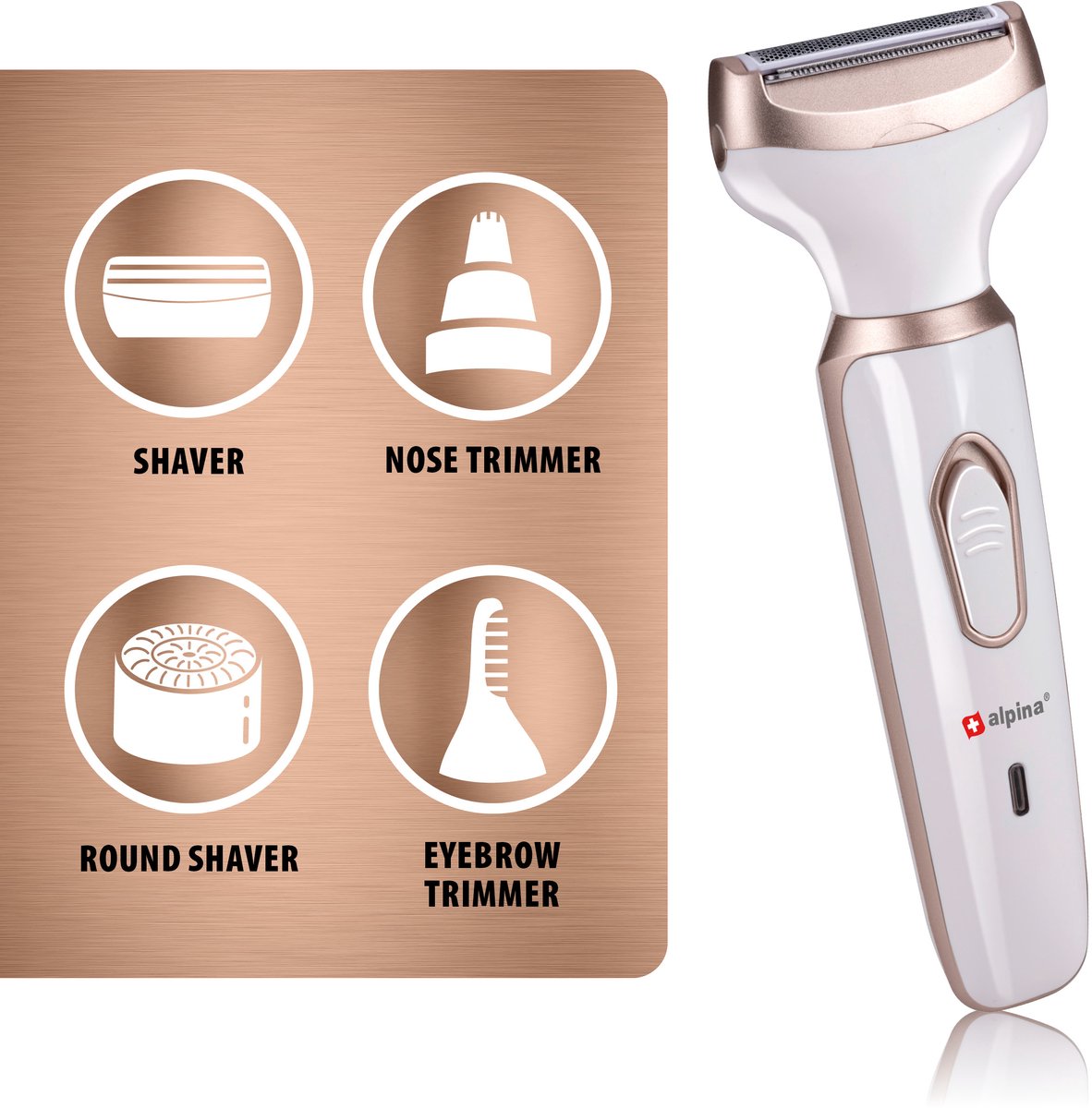 alpina 4-in-1 Ladyshave - Scheerapparaat Vrouw thumbnail 5