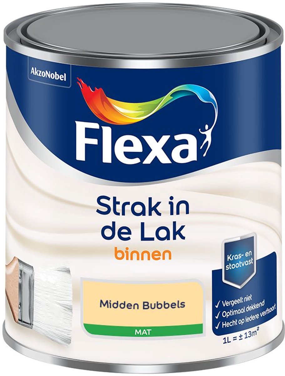 Flexa - Strak in de Lak Binnenlak Mat - Midden Bubbels - Mengverf - 1 L