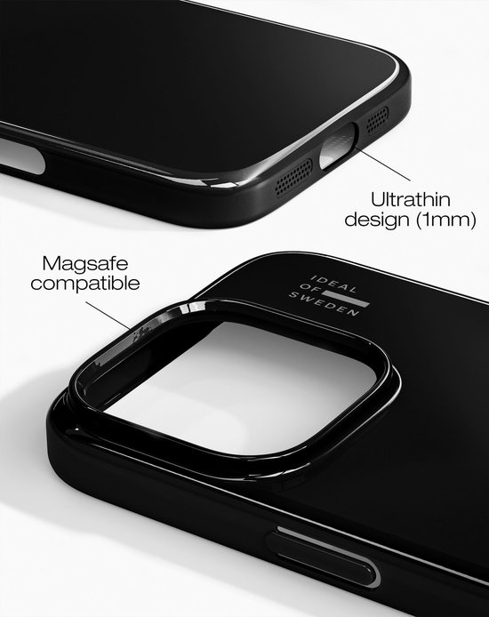 iDeal of Sweden Slim Case MagSafe geschikt voor iPhone 16 Pro Max Glossy Black