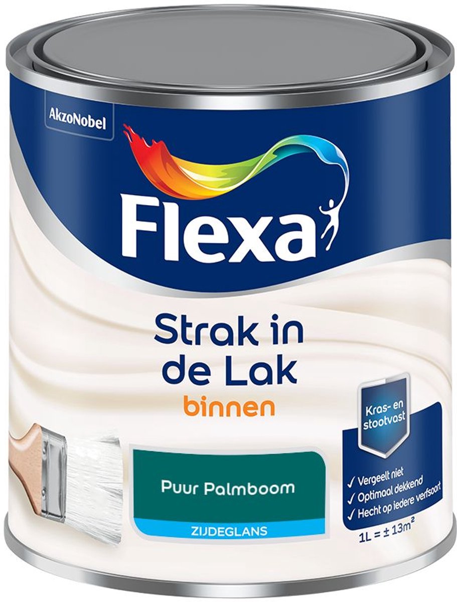 Flexa - Strak in de Lak Binnenlak Zijdeglans - Puur Palmboom - Mengverf - 1 L
