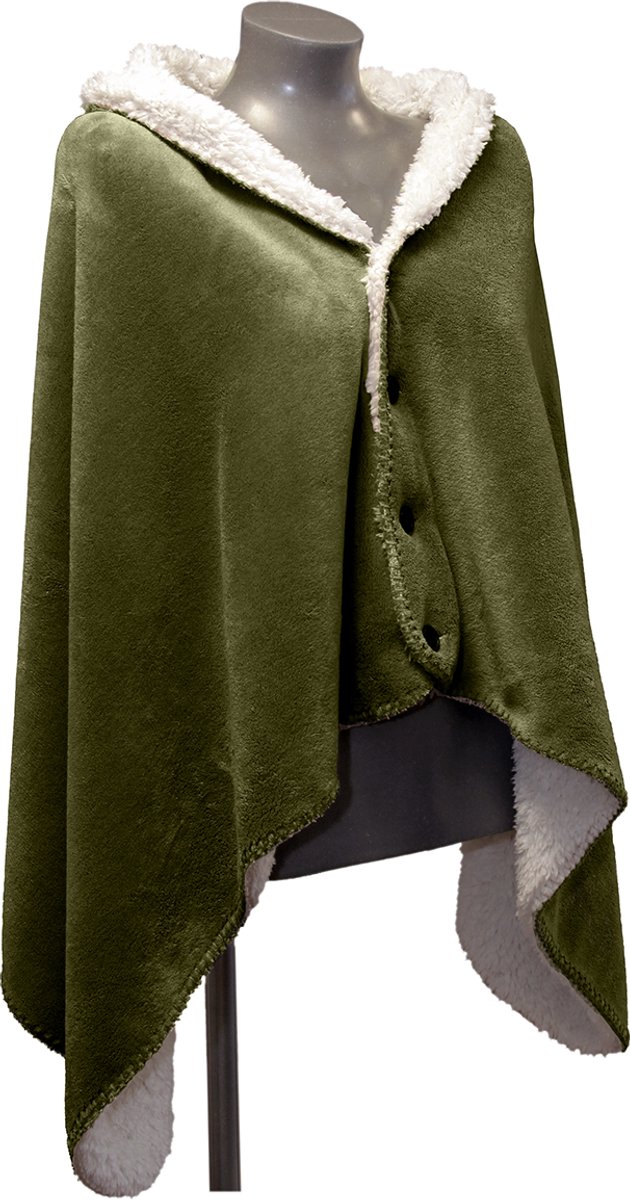 Unique Living - Omslagplaid Coby 75x150cm - Winter Green