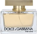 Dolce & Gabbana The One Eau de Parfum, 75ml. Glazen parfumfles met gouden dop.