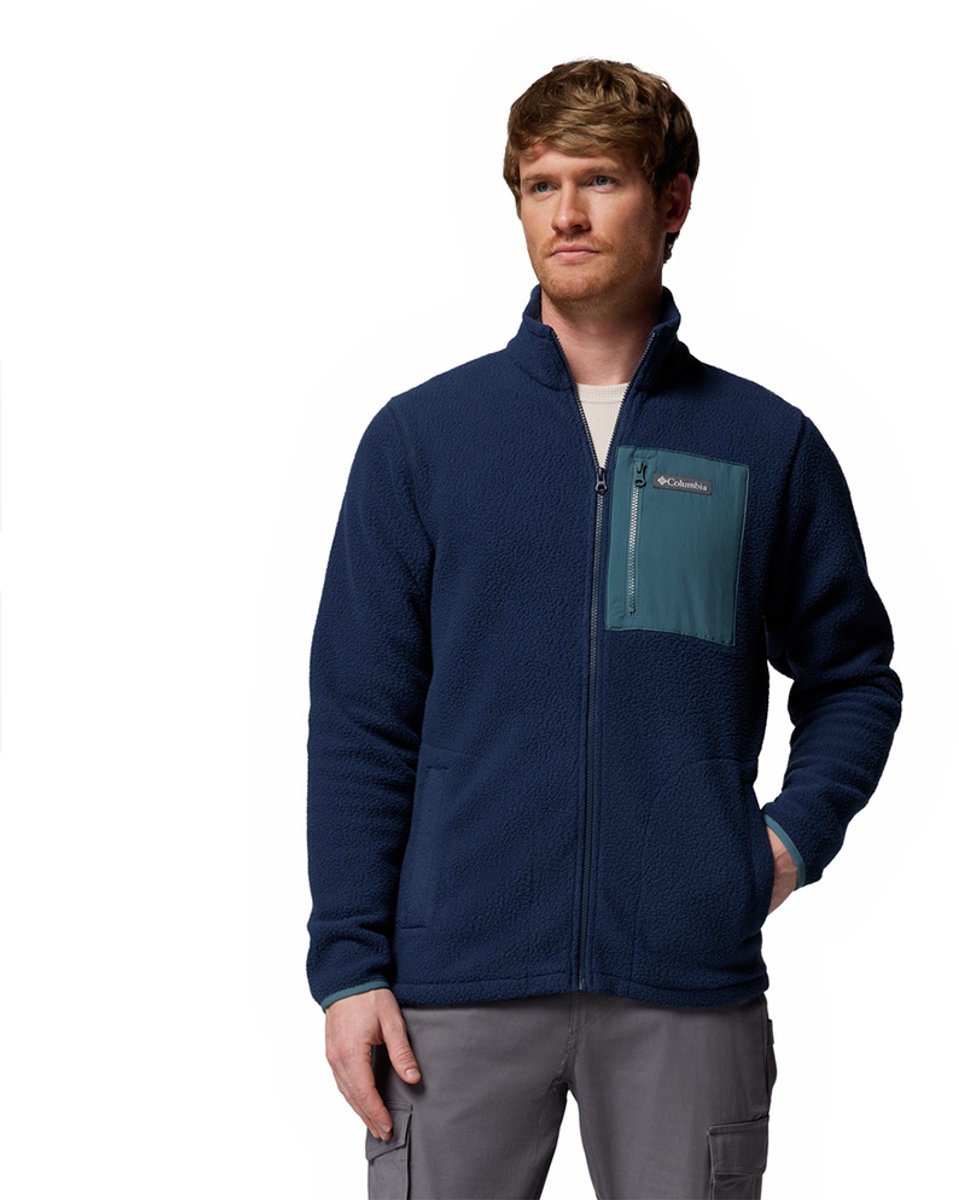 Columbia Jasper Ridge™ Pebbled Fleece Met Volledige Rits Man Marineblauw