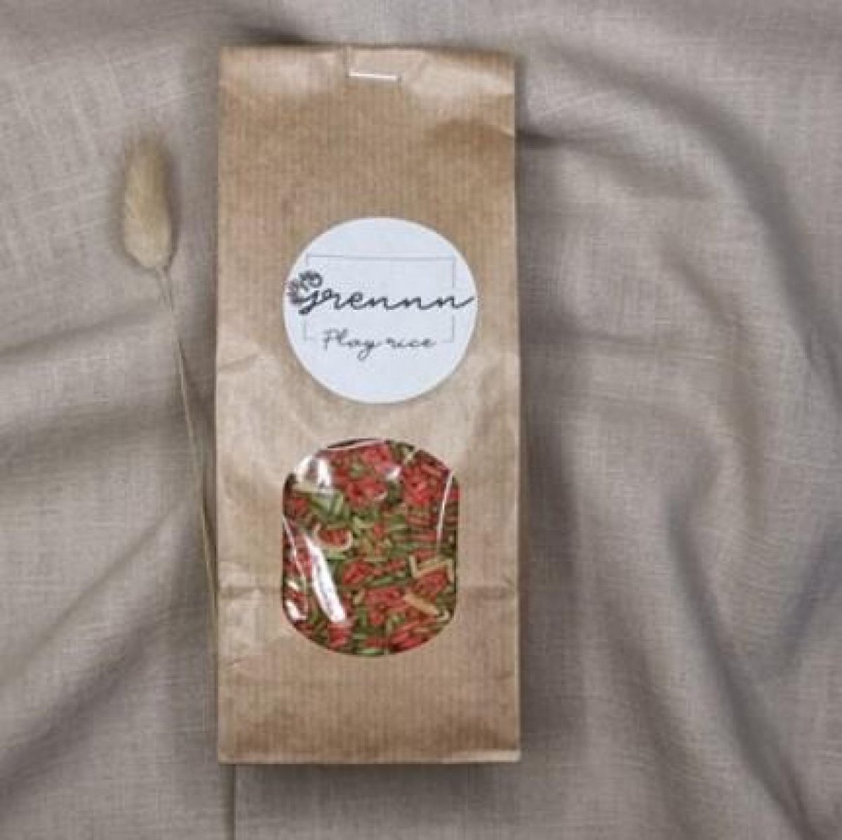 Grennn speelrijst letter mix 500 gram.
