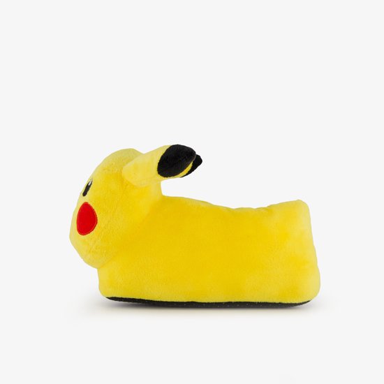 Gele Pikachu slof met zwarte oren en zwarte details.
