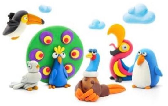 Hey Clay Vogels Set van 15 potjes