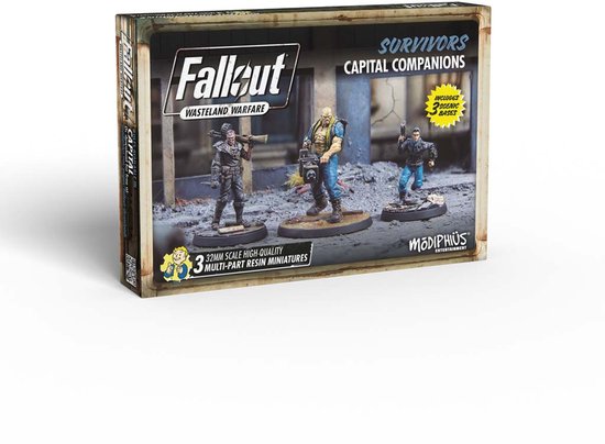 Modiphius Fallout Wasteland Warfare – Companeros Super Mutante Y Ghoul Para Tu Banda – Miniaturas Sin Pintar