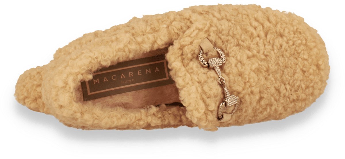 Macarena Dames Pantoffel | Beige | Maat: 40