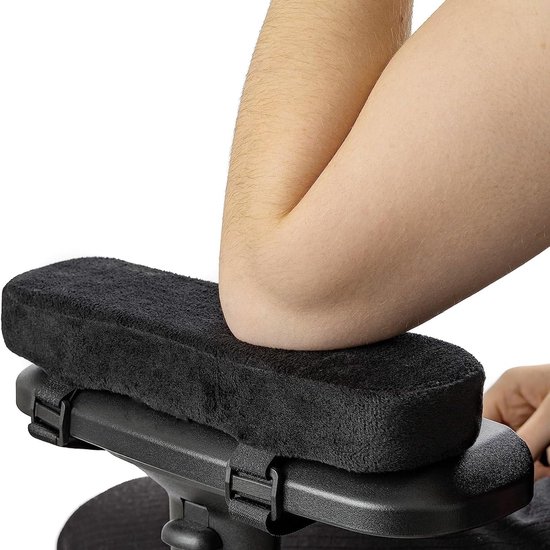 Stoel armleuning - met traagschuim armleuningen - kussen voor gamestoel - armsteun voor ellebogen en onderarmen - drukontlasting - 2 stuks van Merkloos — afbeelding 3