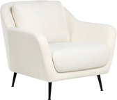 EIBY - Fauteuil - Wit - Chenille