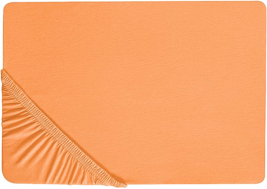 Beliani JANBU - Drap Housse - Oranje - Katoen