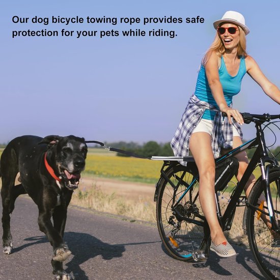 Fiets hondenriem fietsriem Dogrunner fietsstang trainingslijn voor de hond S - XL
