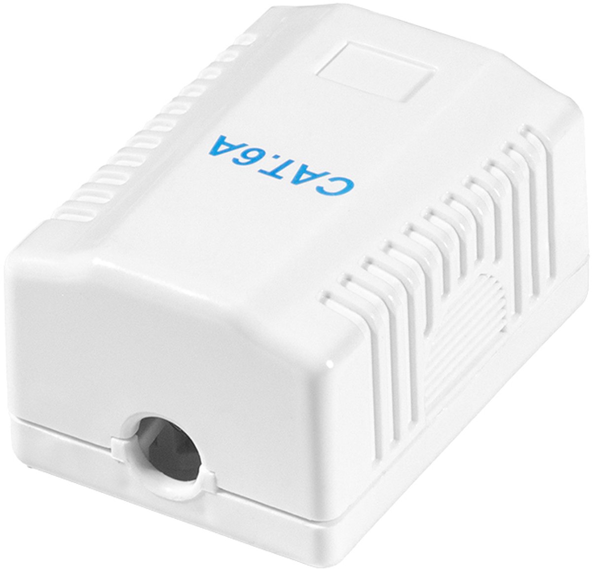 LogiLink opbouwdoos Cat.6A met 2x RJ45 aansluiting, wit