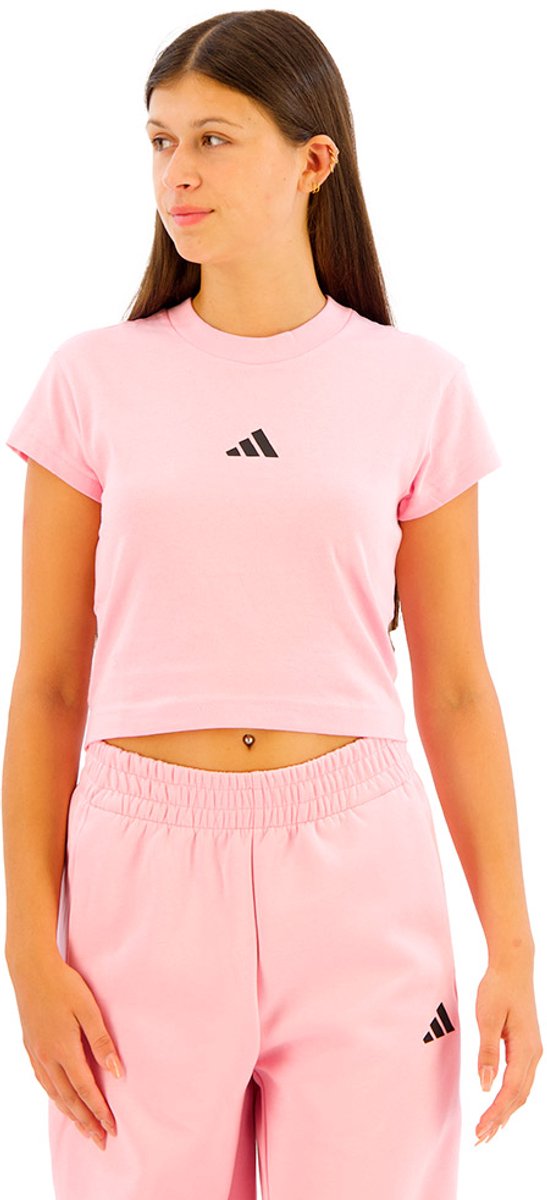 Adidas Future Icons Small Logo Baby T-shirt Met Korte Mouwen XS Vrouw Roze