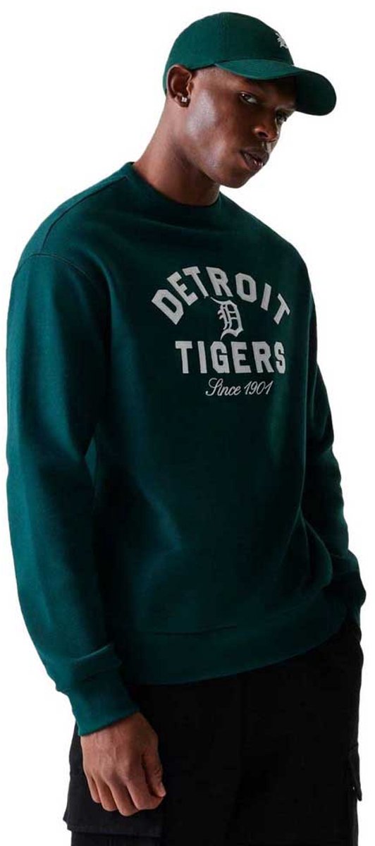New Era Mlb Heritage Oversized Detroit Tigers Sweatshirt S Man Groen