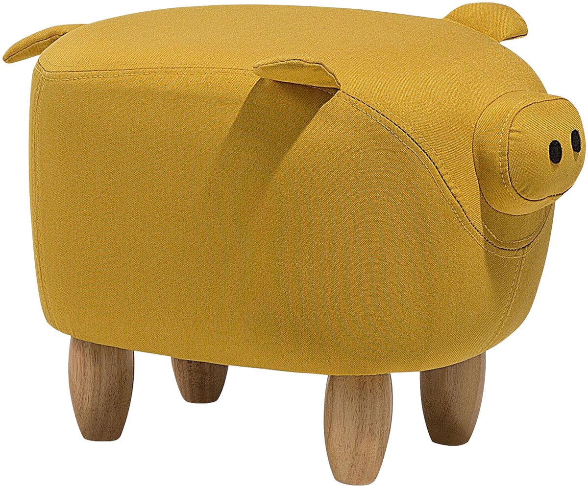 PIGGY - Hocker - Geel - Polyester