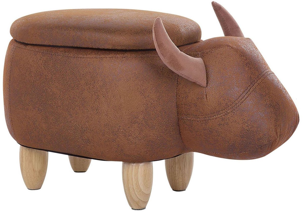 COW - Hocker - Lichtbruin - Kunstleer