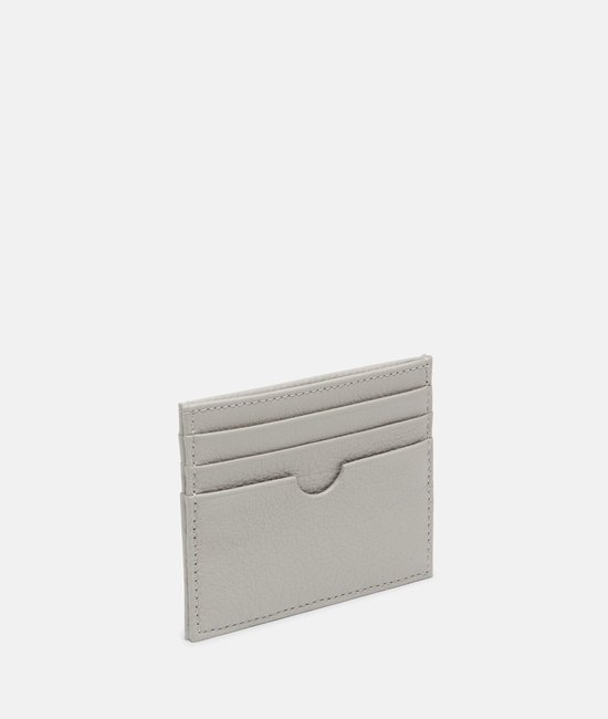 LIEBESKIND BERLIN Cuir Étui pour carte de crédit Men Wallets Harris Card Holder Steel Gris