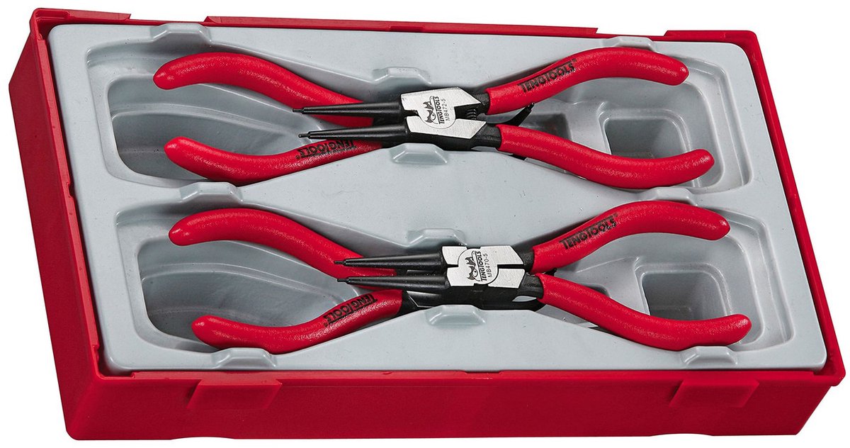 Circlipstang set TT1 tray capaciteit 12- 25mm 4 delig Teng Tools