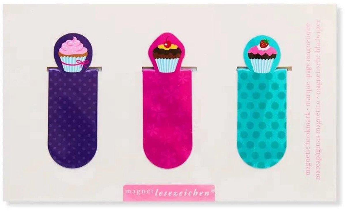 Magnetische Boekenlegger Cupcakes - Boekenlegger