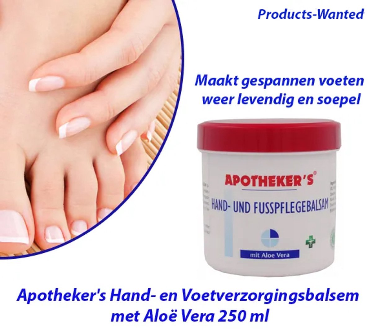 2-Potten Apotheker's Hand- en Voetverzorgingsbalsem met Aloë Vera 250 ml