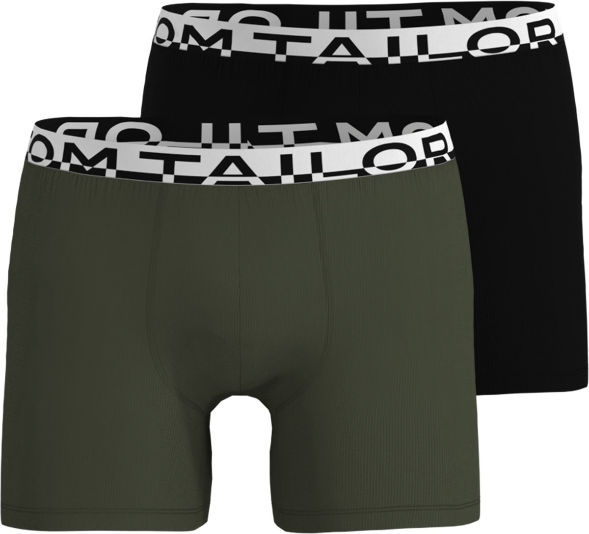 TOM TAILOR Kentucky Heren Long Boxer - 2-Pack - Groen