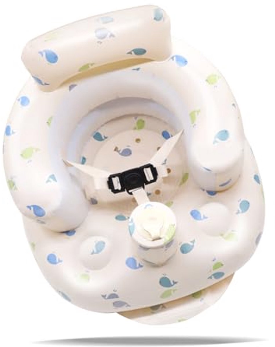 Opblaasbaar babyzitje met 3-punts harnas - Ergonomisch en veilig voor baby's vanaf 3 maanden