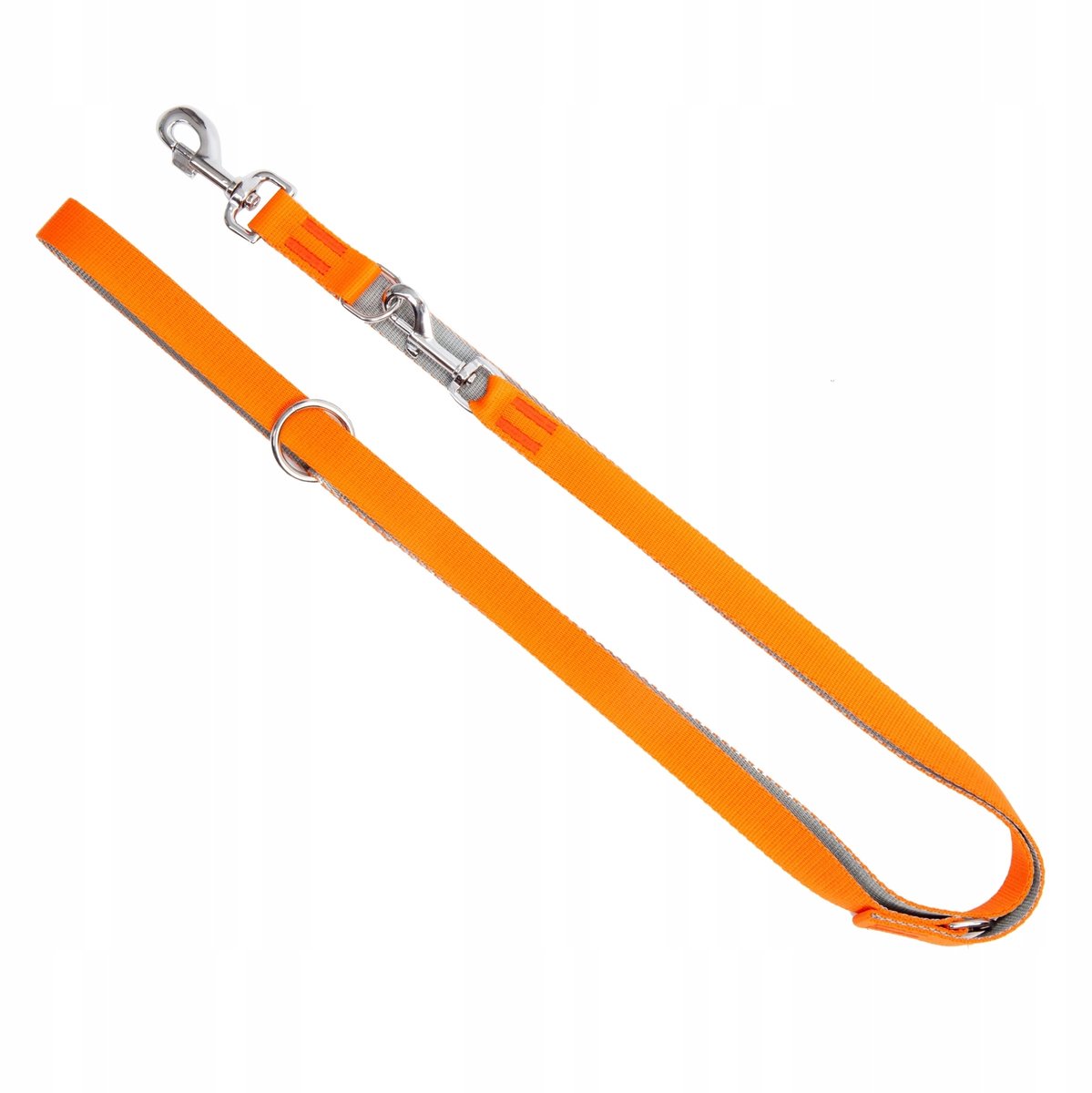 Dingo Energy Silver Verstelbare Hondensnoer 1.6x220cm Oranje