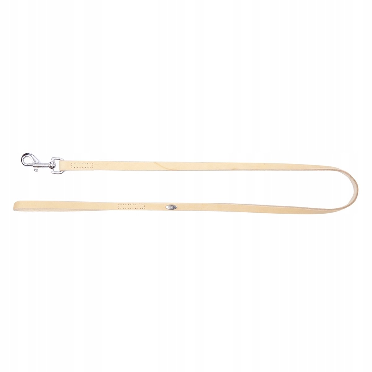 Dingo Zachte Leren Hondenhalsband 1,8x120cm Natuurlijk