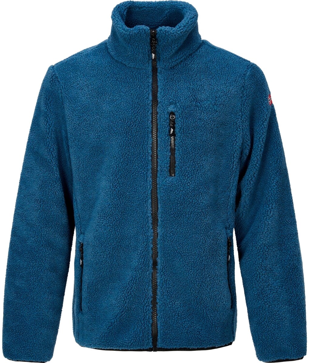 Nordberg Bear Fleece Vest Heren Melange Blauw