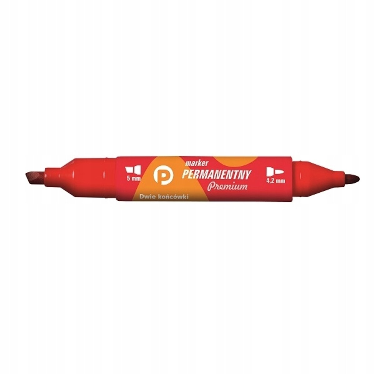 Tetis Permanent Marker Rood - Dubbelzijdig, Sneldrogend