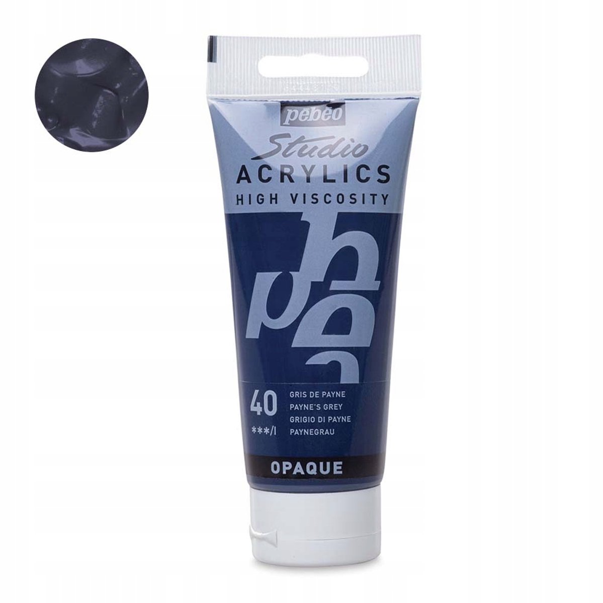 Pebeo Studio Acrylverf 100ml - Payne's Grijs