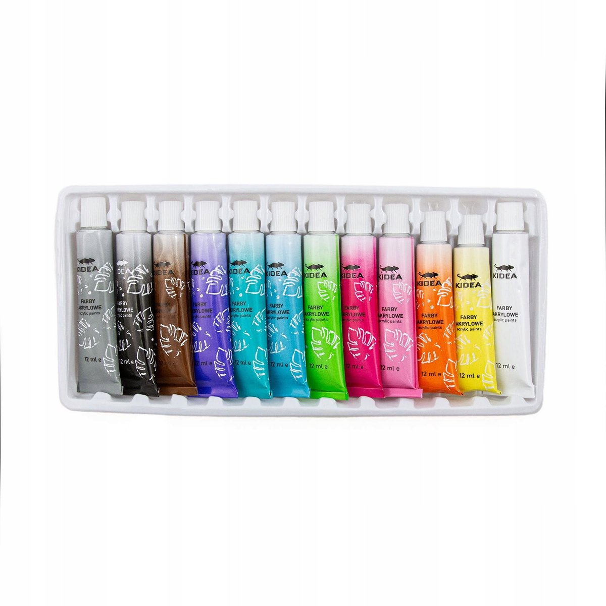 Neon Acrylverf Set voor Kinderen - 12 Kleuren x 12ml
