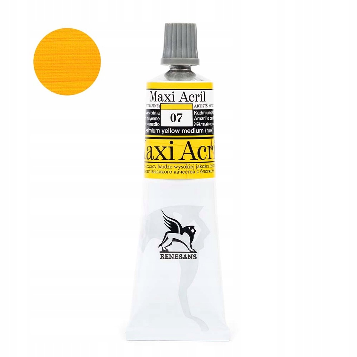 Maxi Acryl Acrylverf 60ml - Medium Kadmium Geel