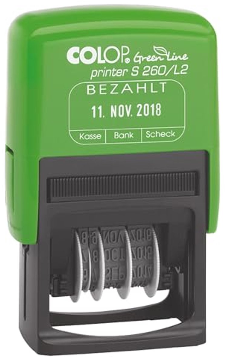 Groene Datumprinter met Tweekleurige Afdruk - Eco-vriendelijk