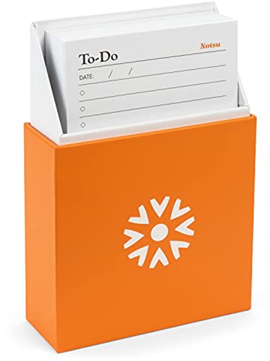 Minimalistische To-Do Lijst Indexkaartdoos met 50 Notitiekaarten voor Desk Management