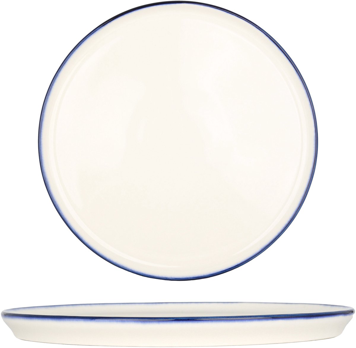 Bonna Dinerbord - Linea Blue - Porselein - 28 cm - set van 6