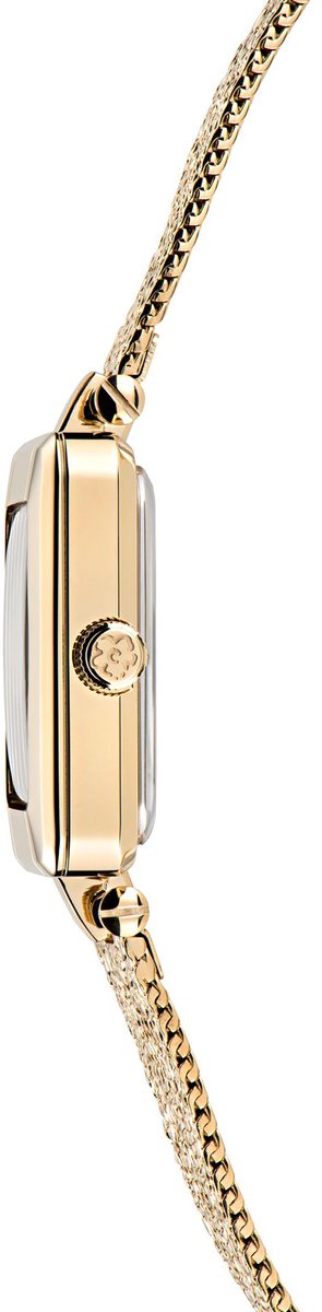 Ted Baker Mayse Analoog Horloge Zwart En Goud Case: 100% Stainless Steel | Armband: 100% Mesh 24 BKPMSF305W0