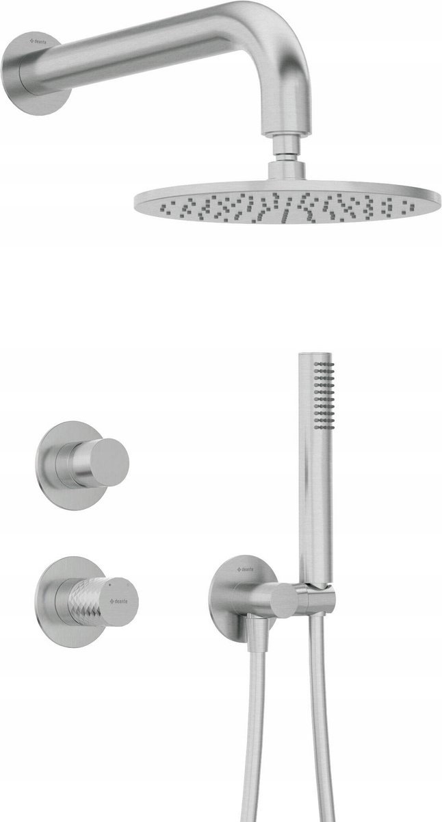 Deante Doucheset Inbouw Silia Hexa Messing PVD Staal 25cm